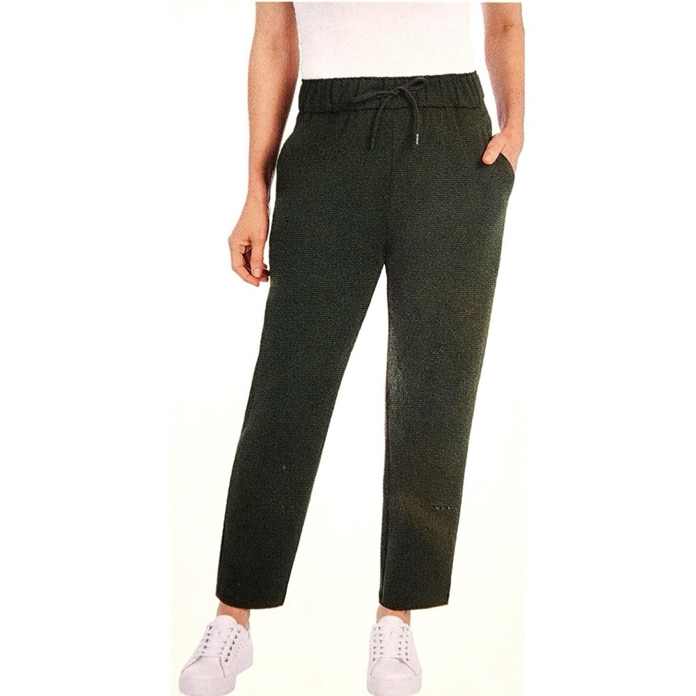 Hilary Radley Ladies' Pull-On Pants with Pockets & Drawstring in Olive Green